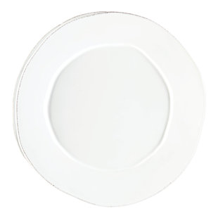 VIETRI Lastra White Round Platter