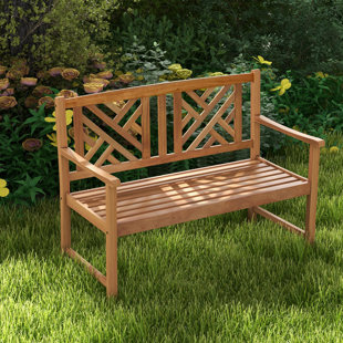 DARBY HOME CO Perei Acacia Outdoor Bench