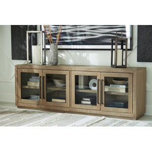 MILLWOOD PINES Efstratios Solid Wood Accent Cabinet