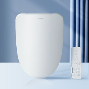 WOODBRIDGE Electric Smart Bidet Seat with Auto Open&Close,Child Wash,Heated Seat,Night Light,Wireless Remote,Warm Water,Deodorization