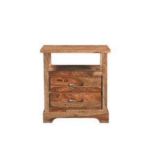 TARAN DESIGNS Larae Solid Wood Nightstand