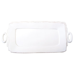 VIETRI Lastra Handled Rectangular Platter