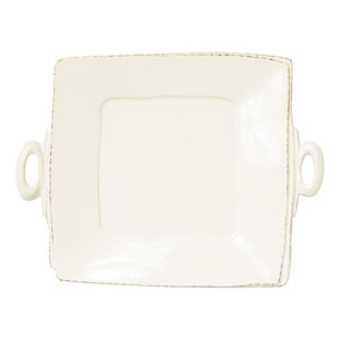 VIETRI Lastra Handled Square Platter