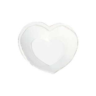 VIETRI Lastra Heart Appetizer Plate