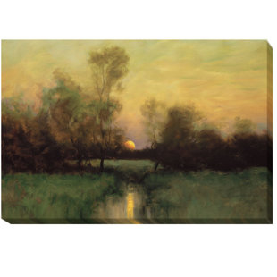 ARTISTIC HOME GALLERY Summer Moonrise On Canvas by Dennis Sheehan Print