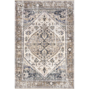 Lauren Liess x Rugs USA Larkspur Persian Fringed Machine Washable Area Rug