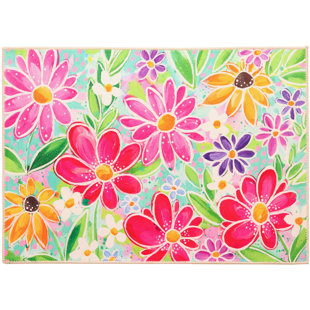 JELLYBEAN HOME & GARDEN Floral Outdoor Doormat