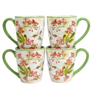 CERTIFIED INTERNATIONAL Hummingbirds Set of 4 Mug 14 oz. 4 asst. (Set of 4)