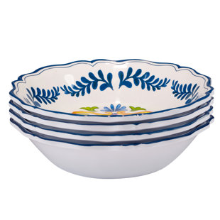 CERTIFIED INTERNATIONAL Flores Melamine Set of 4 All Purpose Bowl 8.5" x 2" (Set of 4)