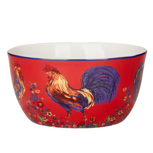 CERTIFIED INTERNATIONAL Morning Rooster Deep Bowl 11in Diam x 5.5in 198oz