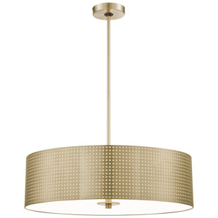 GEORGE KOVACS BY MINKA Grid 1 - Light Bronze Drum Pendant