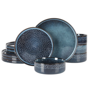 Gibson Elite Matisse Stoneware Dinnerware Set - Service for 4