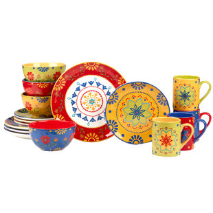 CERTIFIED INTERNATIONAL Spice Love 16pc Dinnerware Set Service for 4