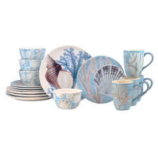 CERTIFIED INTERNATIONAL Beyond the Shore 16pc Dinnerware Set Service for 4 (Set of 4)