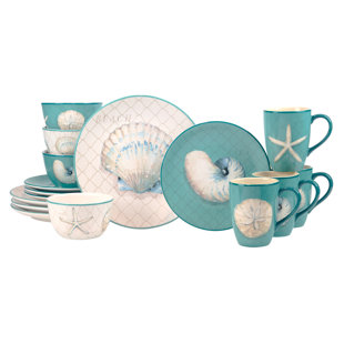 CERTIFIED INTERNATIONAL Ocean View 16pc Dinnerware Set Service for 4 (Set of 4)