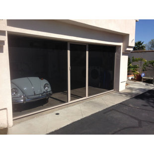 LIFESTYLE SCREENS THE MOST VERSATILE GARAGE SCREEN ON THE PLANET 7' High Single Car Garage 8'W x 7'H Garage Door Screen with Passage Door