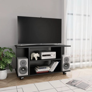 BRAYDEN STUDIO Hanska TV Cabinet with Castors 80x40x45 cm Engineered Wood