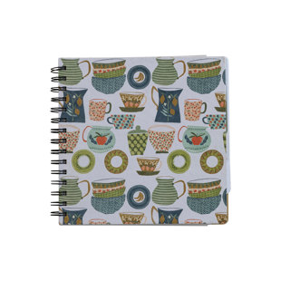 CREATIVE CO-OP Buttercup Paper Recipe Journal