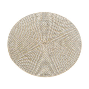 ROSECLIFF HEIGHTS Bavan Jute Round Placemat (Set of 2)
