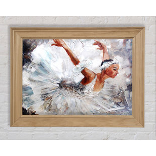ROSDORF PARK Hortence White Ballerina 2 Gerahmter Druck Wandkunst