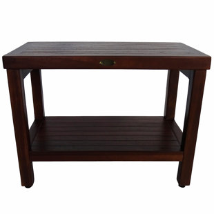 DECOTEAK Eleganto, Teak Shower Bench, Teak Wood Shower Bench, Teak Shower Bench, Teak Shower Stool