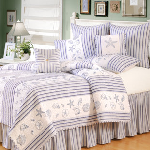 C&F HOME Seaside Shells Nautical Coastal Accent Throw Pillow