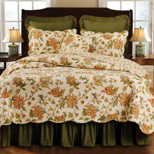 C&F HOME Scalloped Edges Cotton Throw Pillow