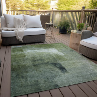 LANGLEY STREET® Lamanna Indoor/Outdoor Area Rug with Non-Slip Backing