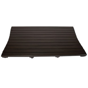 DECOTEAK Eleganto Rectangle Teak Shower Mat, Teak Shower Mat for Inside Shower, Teak Bath Mat, Wood Bath Mat, Wood Shower Mat, Teak Shower Mats, Teak Bathroom Mat, Woodland Brown