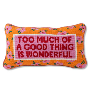 FURBISH STUDIO Floral Cotton Throw Pillow