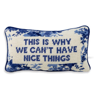 FURBISH STUDIO Floral Cotton Throw Pillow