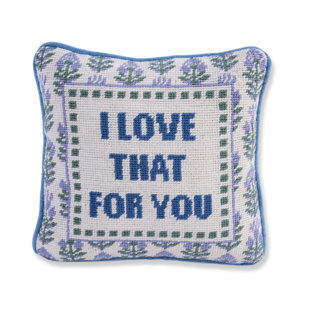 FURBISH STUDIO Floral Cotton Throw Pillow
