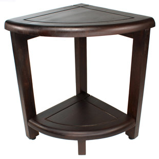 DECOTEAK Teak Corner Shower Bench