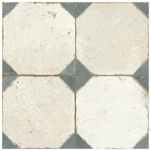 MEROLA TILE Kings Yard 18" x 18" Ceramic Patterned Wall & Floor Tile