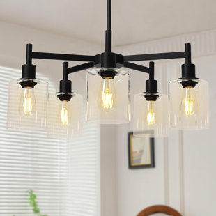 BREAKWATER BAY Erby 5 - Light Dimmable Cone Chandelier