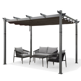 SUMMERBELLA Aluminum Pergola with Canopy