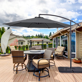 AOK GARDEN 120'' Cantilever Umbrella