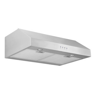 Ancona 30" Stainless Steel 450 CFM Ducted (Vented) Under Cabinet Range Hood with Mesh Filter