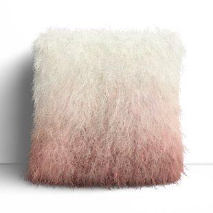 JOSS & MAIN Winson Genuine Sheep Skin Throw Pillow
