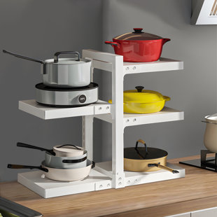 PREP & SAVOUR Steel Rectangle Free Standing Pot Rack
