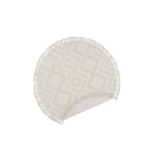 VENTURE DESIGN Flachgewebe-Teppich aus Baumwolle in Weiß