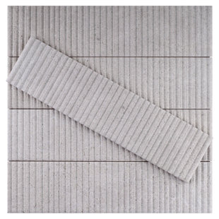 SUPREME TILE 3" x 12" Ceramic Stone Look Subway Wall Tile
