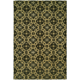 MERIDIAN RUGMAKERS Dumraon Geometric Handmade Chino Area Rug