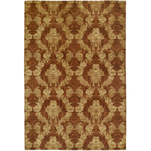 MERIDIAN RUGMAKERS Dumraon Ikat Autumn Spice Area Rug