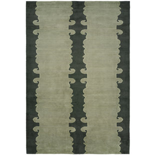 MERIDIAN RUGMAKERS Farooqnagar Hand Loomed Striped Rug