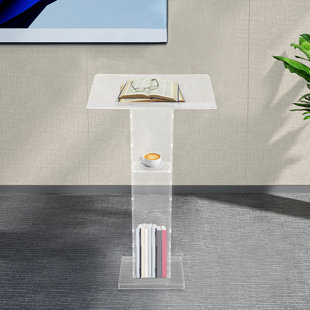 JOYDING Clear Acrylic Podium Podium Conference Pulpit Podium