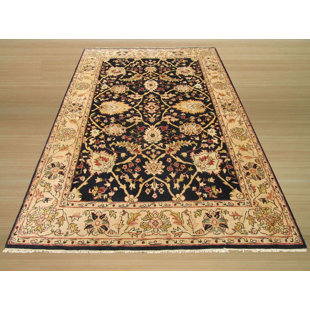 MERIDIAN RUGMAKERS Stylish & Durable Hand Knotted Wool Oriental Stain Resistant Indoor Brown Beige Rectangle Area Rugs