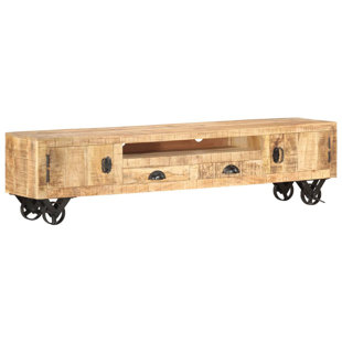WILLISTON FORGE Holmberg Solid Wood TV Stand for TVs up to 70"