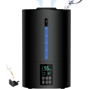 CG INTERNATIONAL TRADING 1.59 Gallons Cool Mist Ultrasonic Tabletop Humidifier with Adjustable Humidistat for 500 Cubic Feet