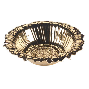 CERTIFIED INTERNATIONAL Golden Sunflowers 3-D Sunflower Serving Bowl 15.5in Diam x 4in 120oz